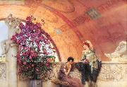 Alma-Tadema, Sir Lawrence Unconscious Rivals (mk23) china oil painting reproduction